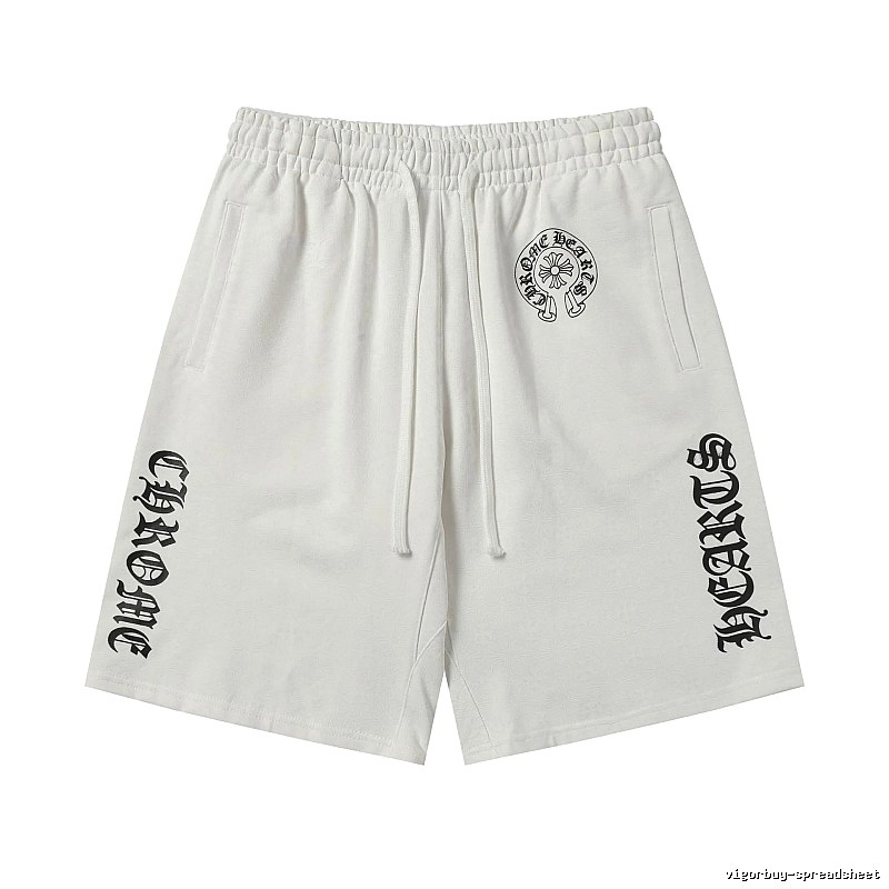 Chrome Hearts trendy and cool white shorts