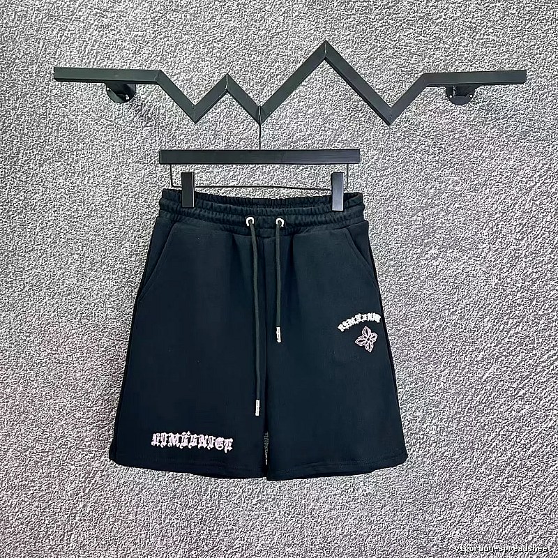 Chrome Hearts Trendy Style Black Shorts