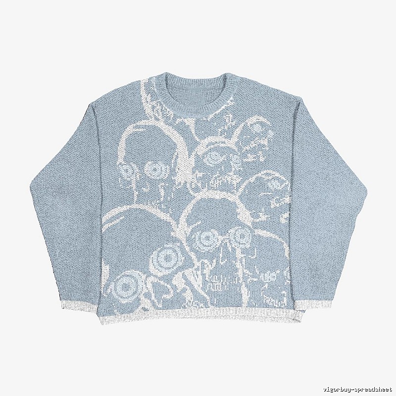 Classic Anime graphic sweater Black Knit Top with Travel-Friendly Style