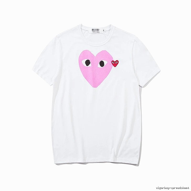 Comme des Garcons PLAY 2023-03 Style 2303 Heart Logo T-Shirt Downtown Style