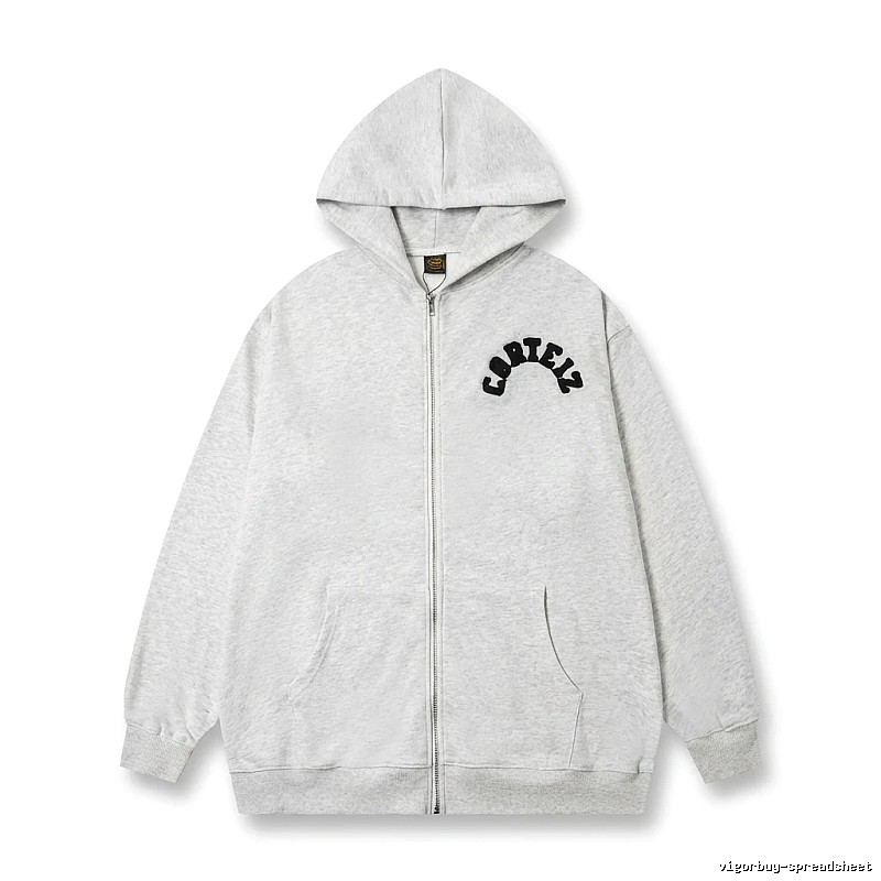 Corteiz letter - printed grey hoodie