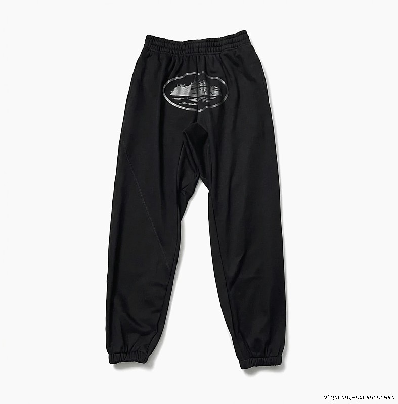 Corteiz printed trendy brand style black pants
