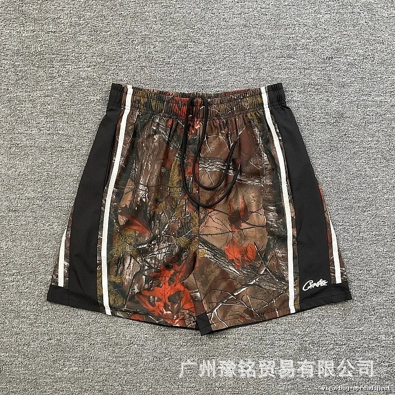 Corteiz Street Style Maple Camouflage Casual Shorts
