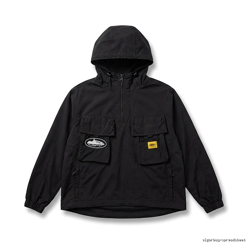 Corteiz Workwear Style Black Jacket