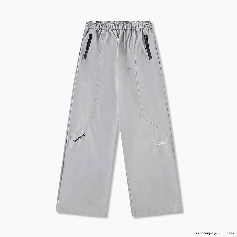 Corteiz Workwear Style Light Grey Trousers