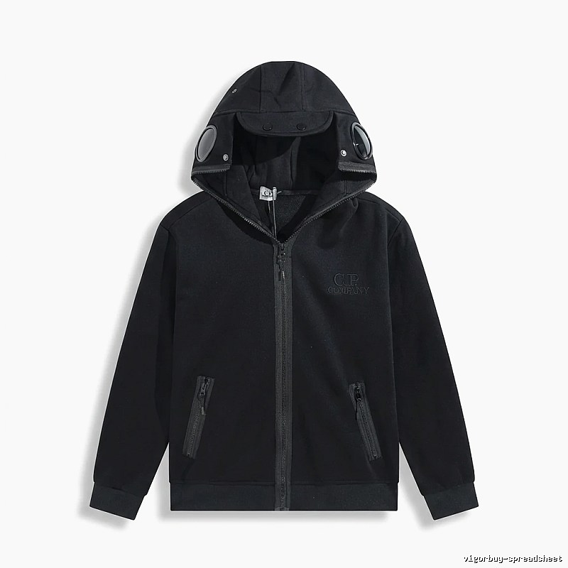 C.P. Functional Style Black Hoodie