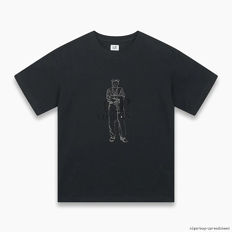 C.P. retro style black T-shirt