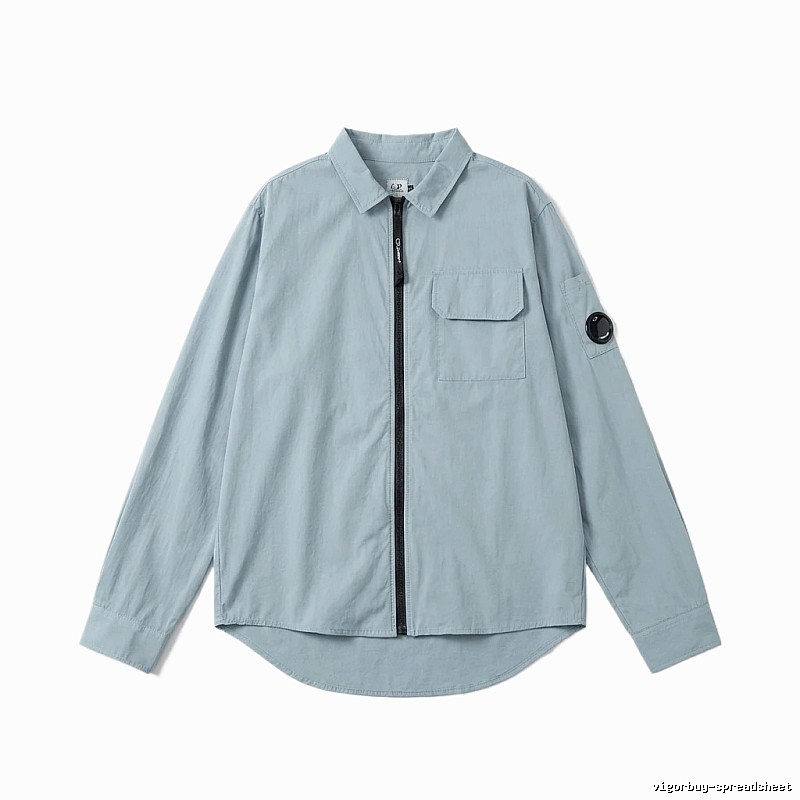C.P. Series Simple Style Light Blue Shirt