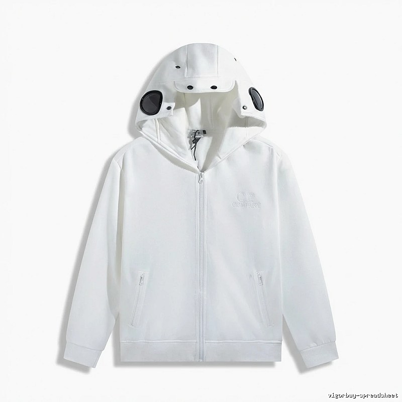 C.P. White Functional Hoodie