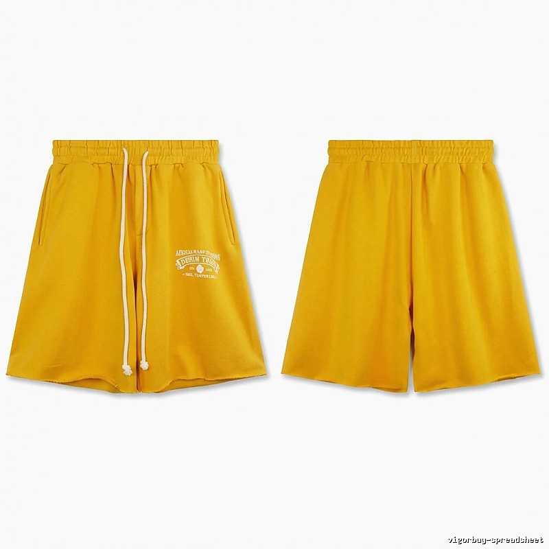 DENIM TEARS American-style yellow shorts