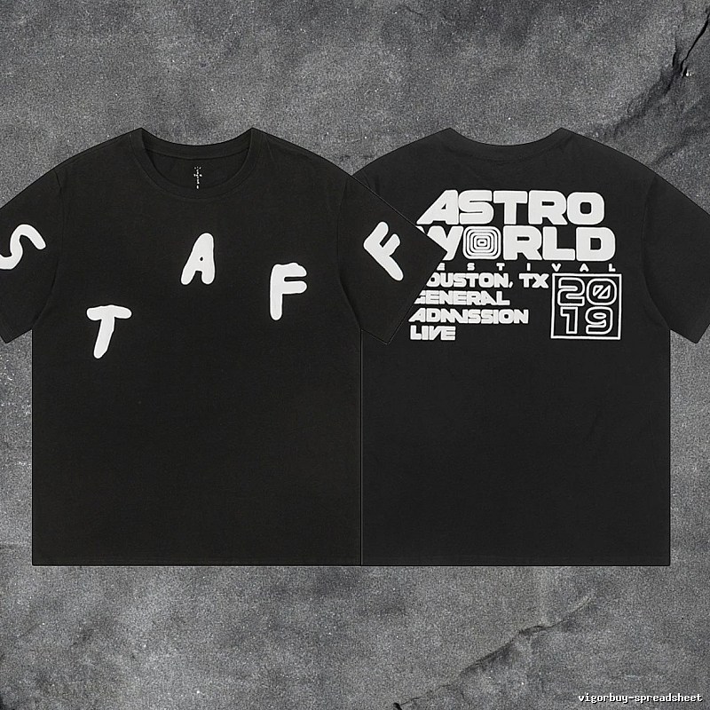 Denim Tears Black Graphic T-Shirt Summer Styling