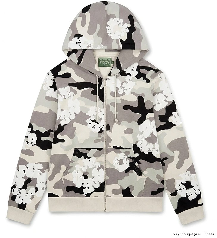 DENIM TEARS Camouflage Print Hoodie