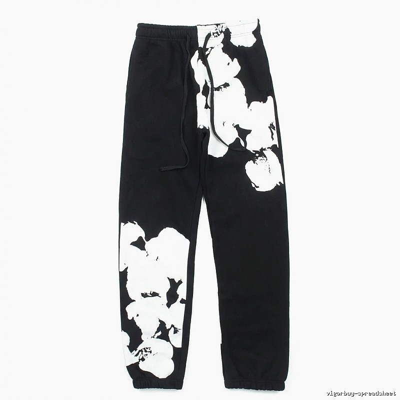 DENIM TEARS Ink-wash Style Black Sweatpants