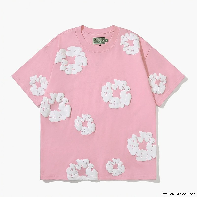 DENIM TEARS Pink Flower Short-sleeve Shirt
