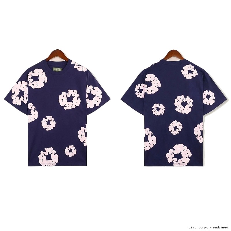 DENIM TEARS Printed Retro Style T-shirt
