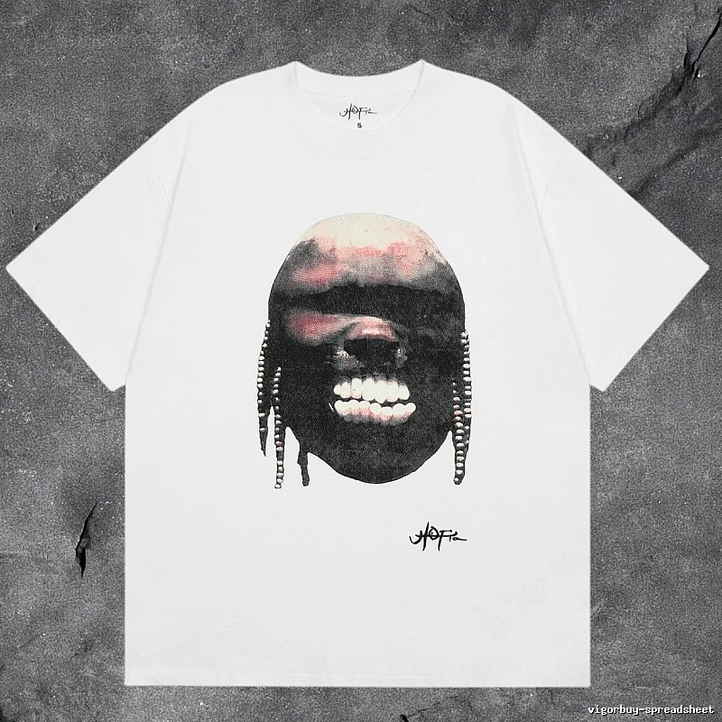 Denim Tears White Graphic T-Shirt Clean Colorway