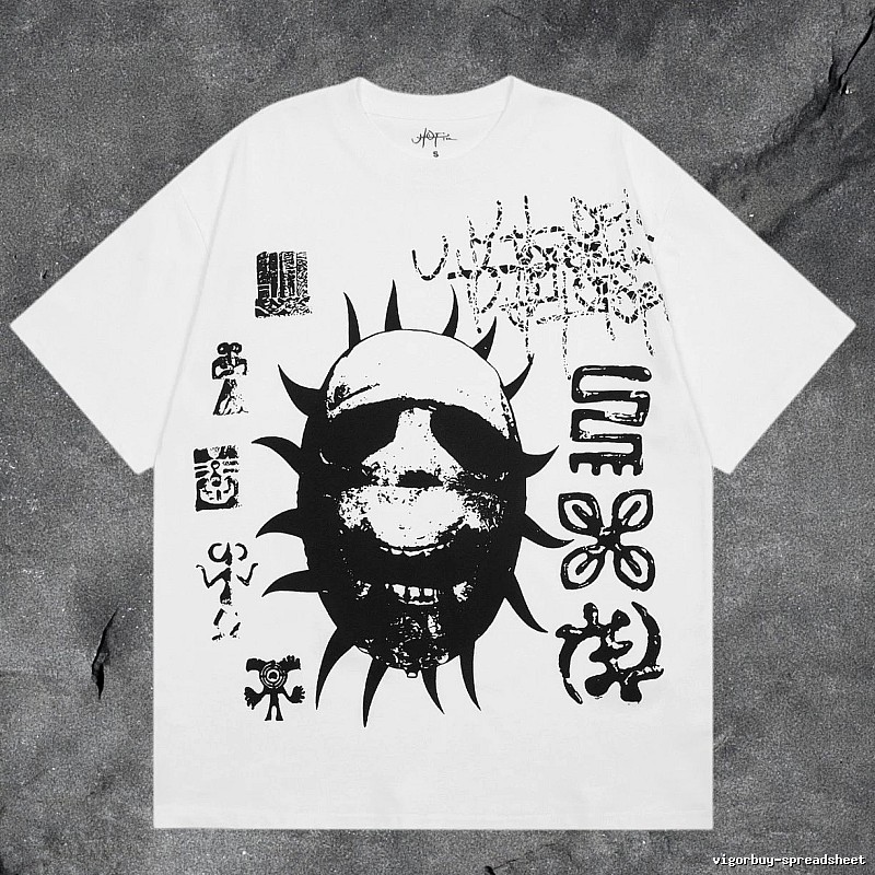 Denim Tears White Graphic T-Shirt Logo Detail