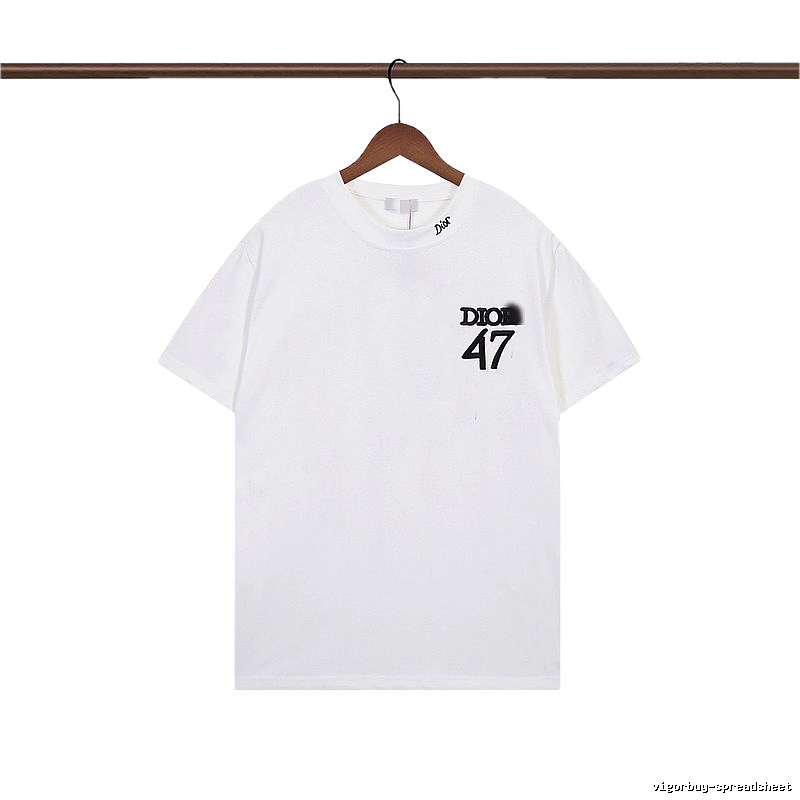 Dior 47 Collection Minimalist Style White T-Shirt