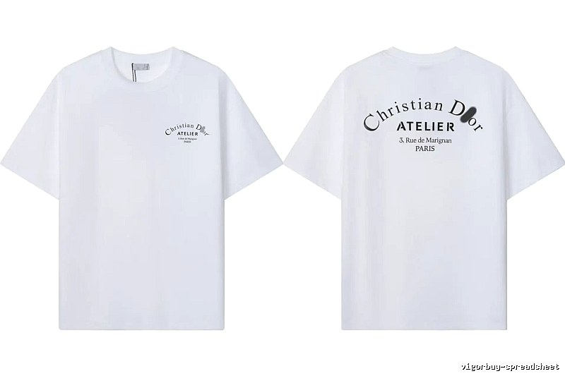 Dior Atelier Minimalist Style White T-Shirt