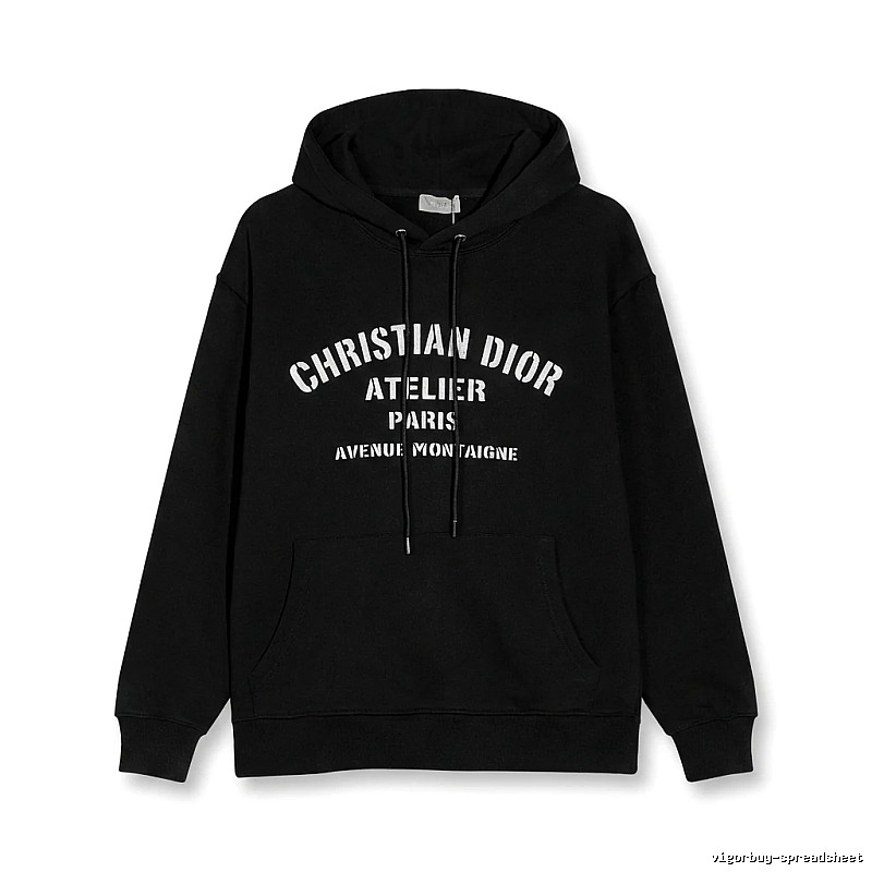 Dior Atelier Simple Style Black Sweatshirt
