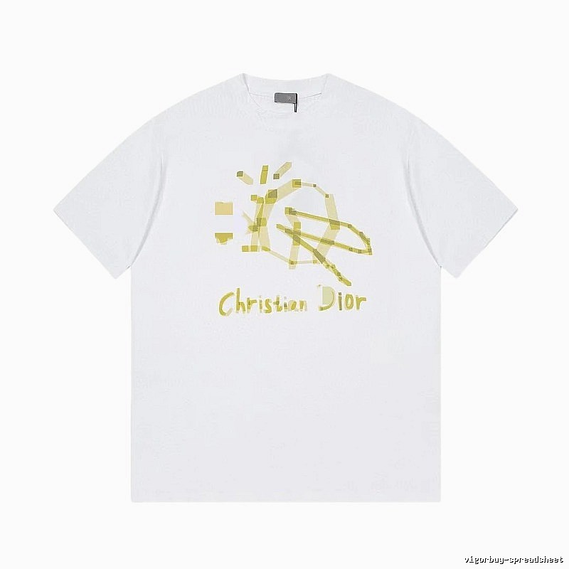 Dior Graffiti Street Style White T-Shirt