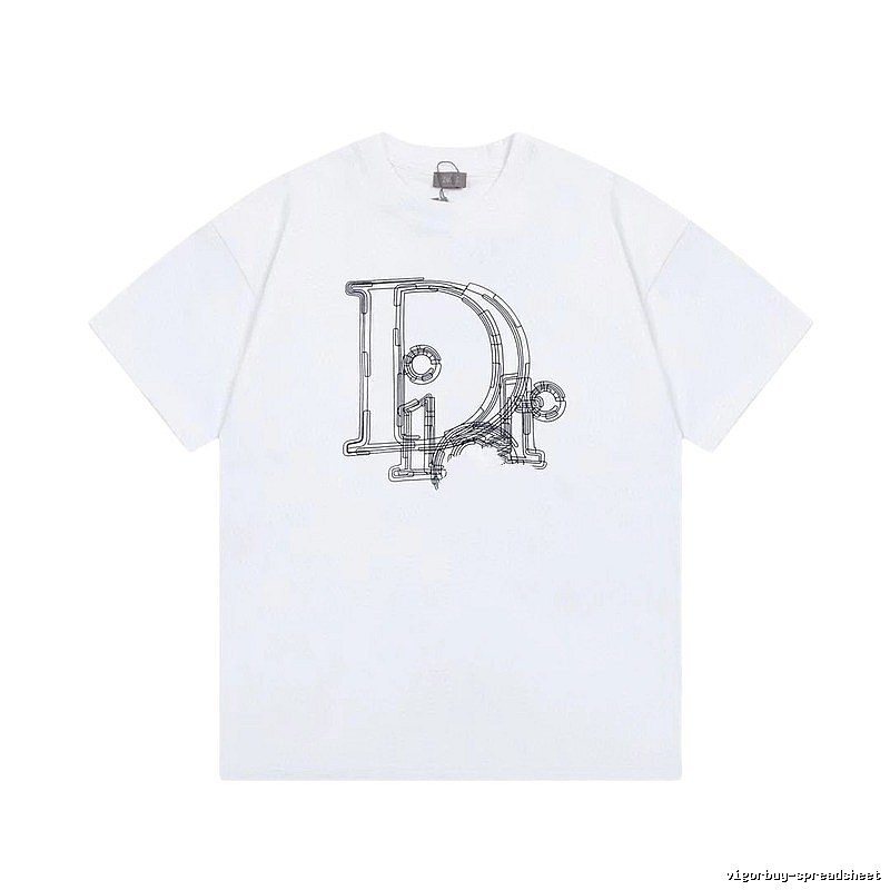 Dior Minimalist Line Logo White T-Shirt