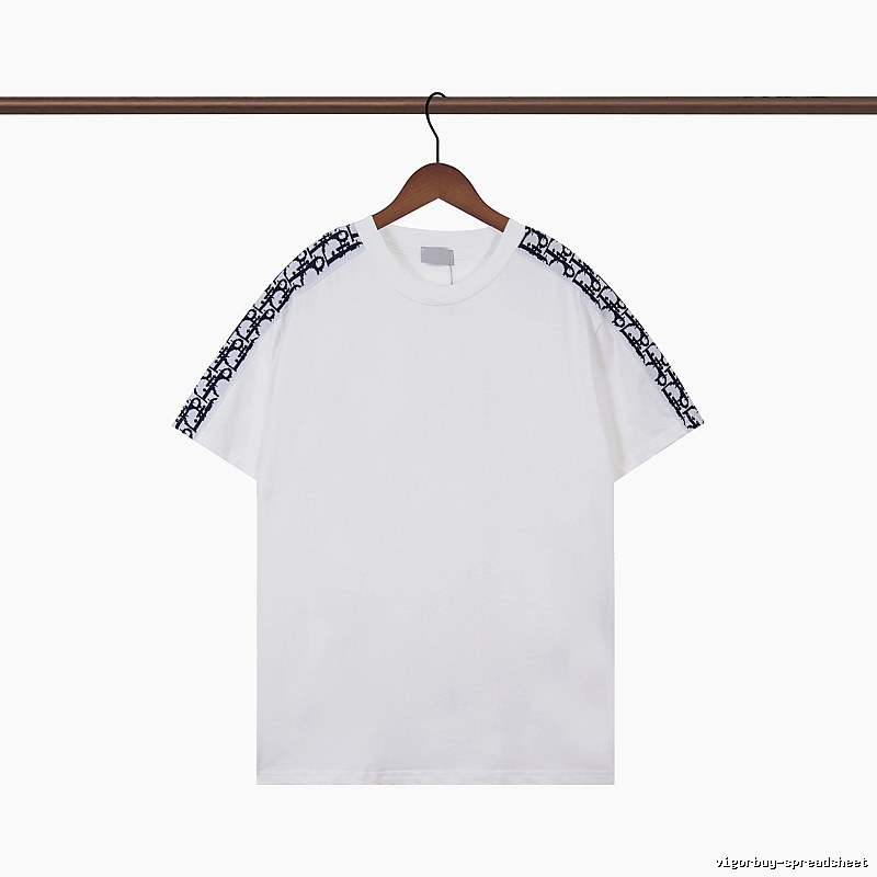 Dior Monogram Logo Tape Casual White T-Shirt