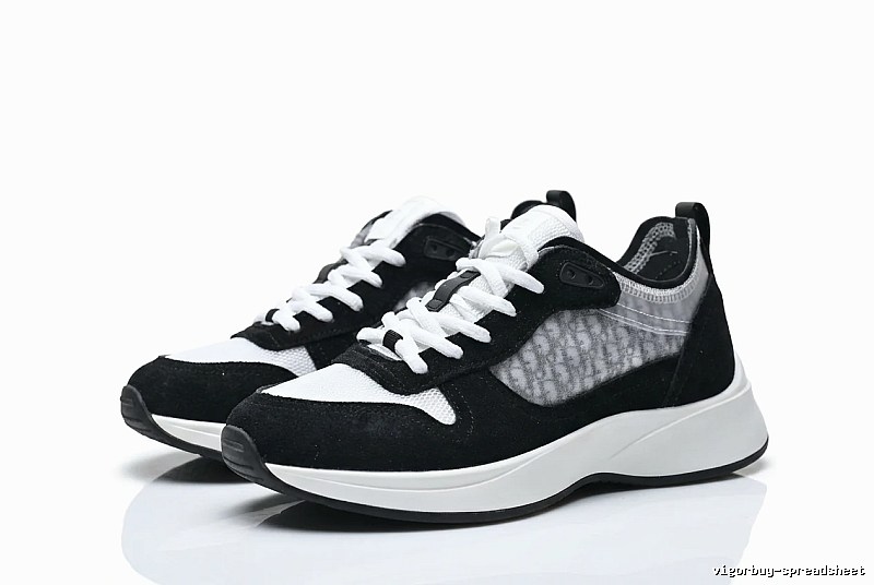 Dior retro black-and-white sports shoes