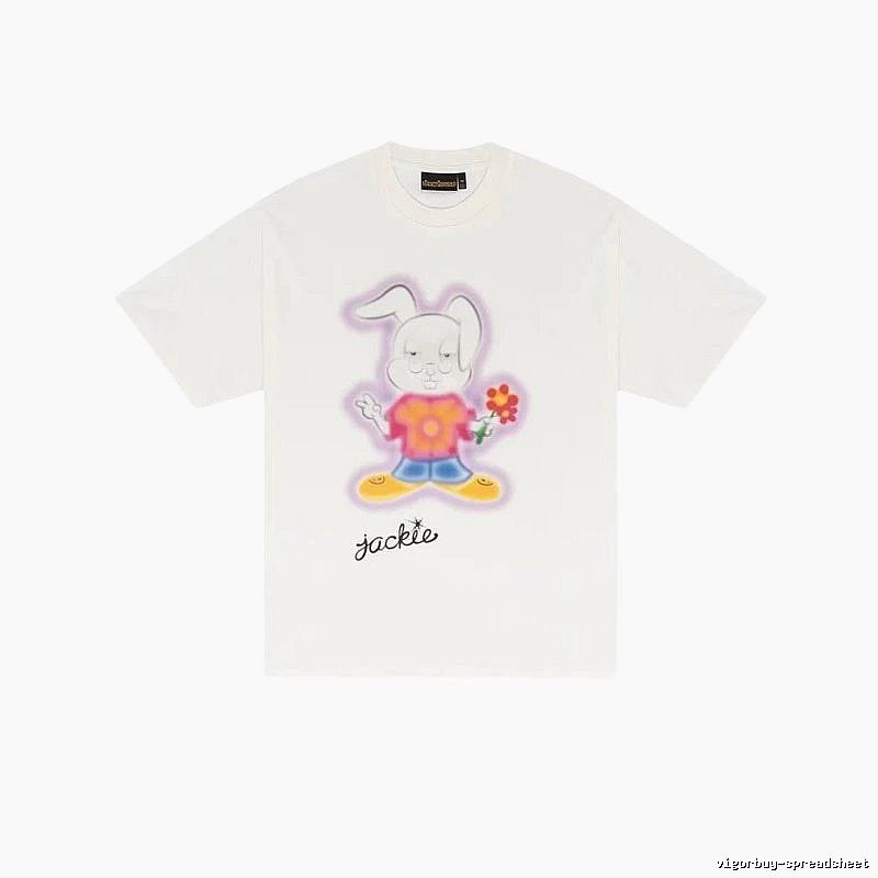 DREW Cartoon Rabbit Street Style Off-white T-shirt