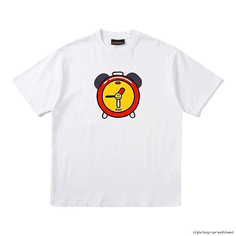 DREW Cartoon Style White T-shirt
