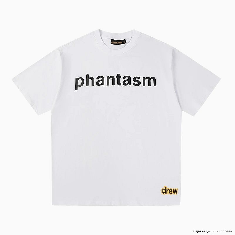 DREW Letter Print Street Style White T-shirt