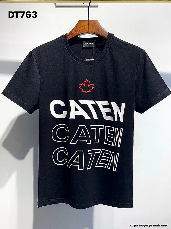 DSQ2 CATEN Printed Trendy Black T-Shirt