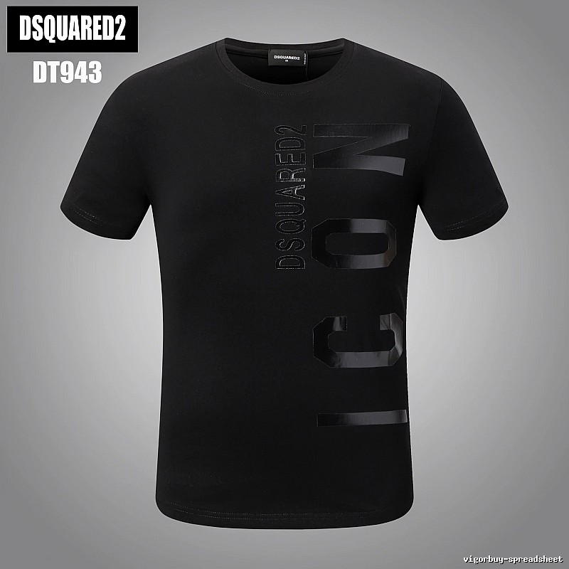 DSQUARED2 ICON Streetwear Black Short-sleeve T-shirt