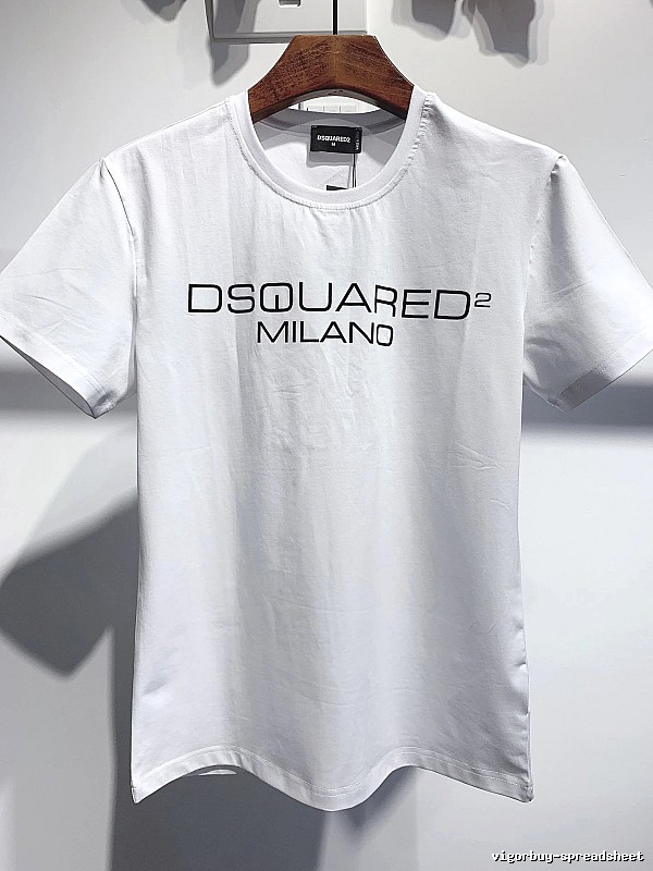DSQUARED2 Letter Print Streetwear Brand White T-Shirt