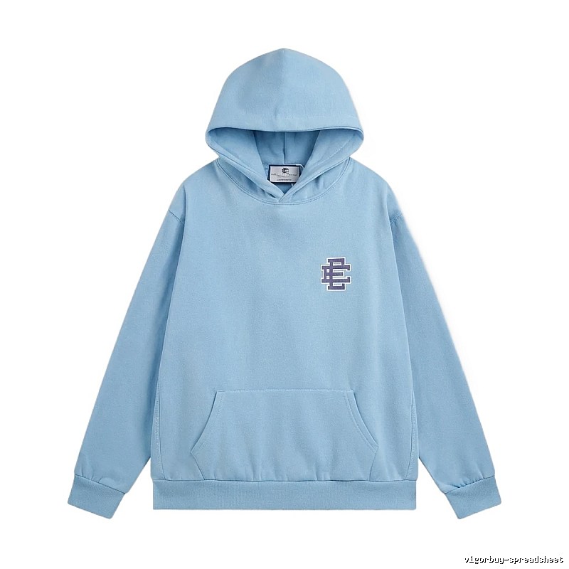 Eric Emanuel Classic Simple Style Blue Hoodie
