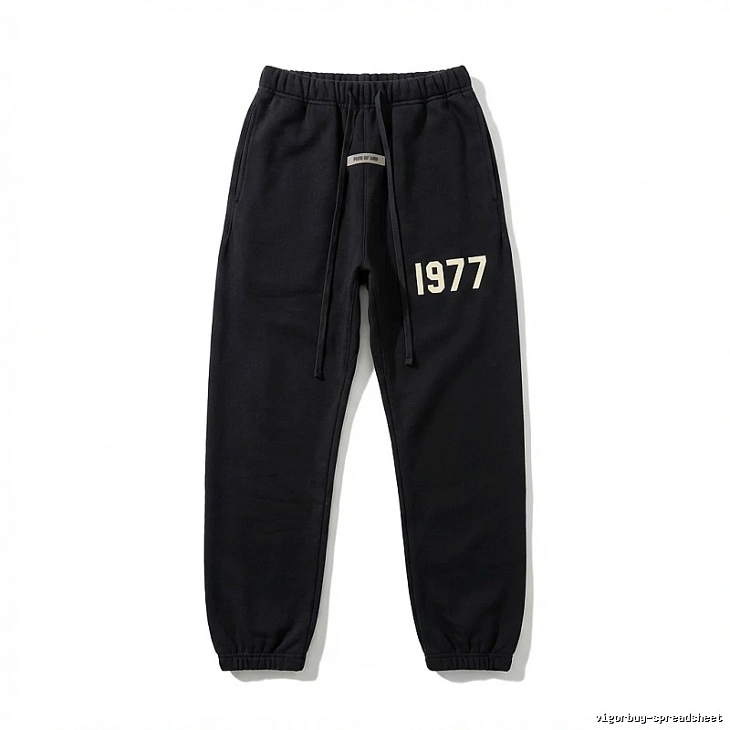 ESSENTIALS 1977 Casual Black Sweatpants