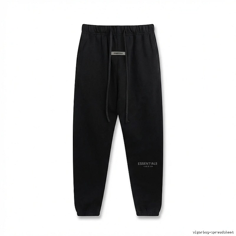 ESSENTIALS Basic Black Sweatpants