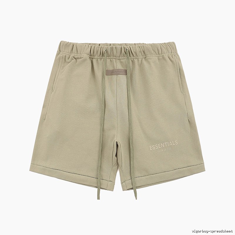 ESSENTIALS Basic Khaki Shorts