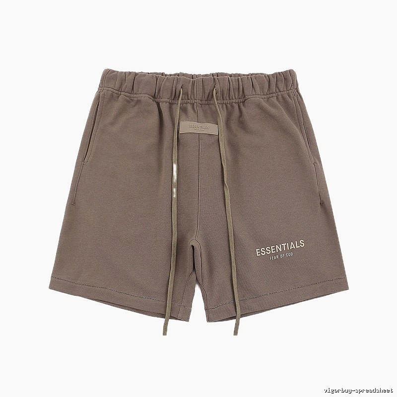 ESSENTIALS Basic Khaki Shorts