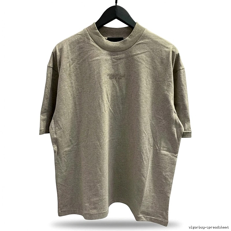 ESSENTIALS Basic Light Gray T-shirt