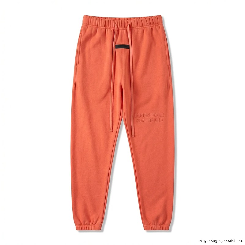ESSENTIALS Basic Orange Sweatpants