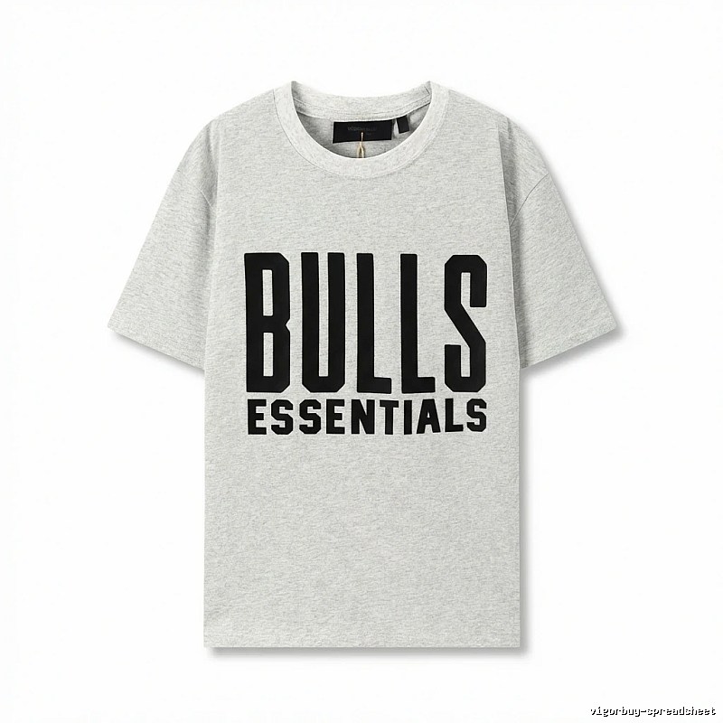 ESSENTIALS Bulls Style Grey T-shirt