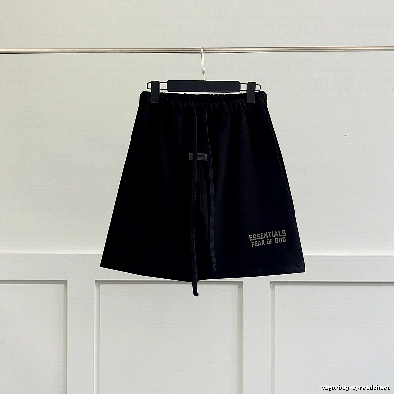 ESSENTIALS casual style black shorts