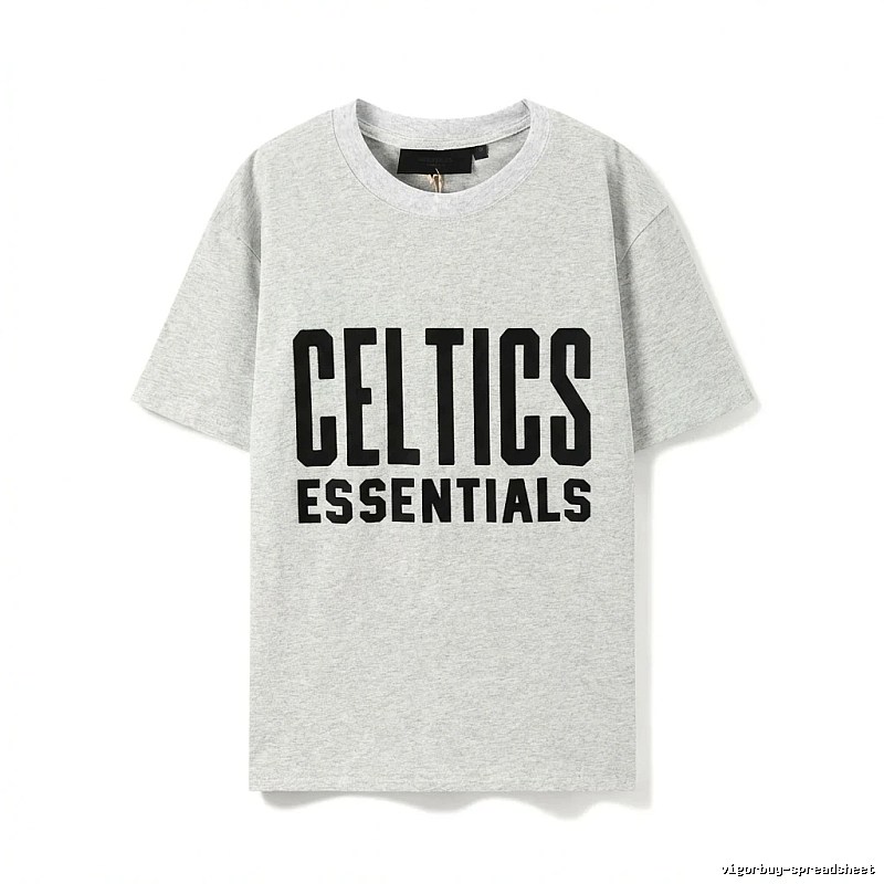 ESSENTIALS Gray and Black T-shirt of the Trendy Brand