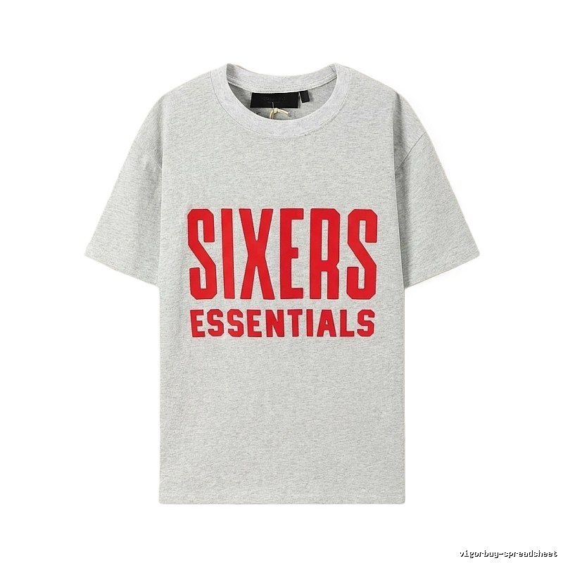 ESSENTIALS Grey Minimalist Style T-shirt