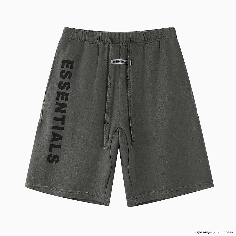 ESSENTIALS Letter Style Dark Grey Shorts