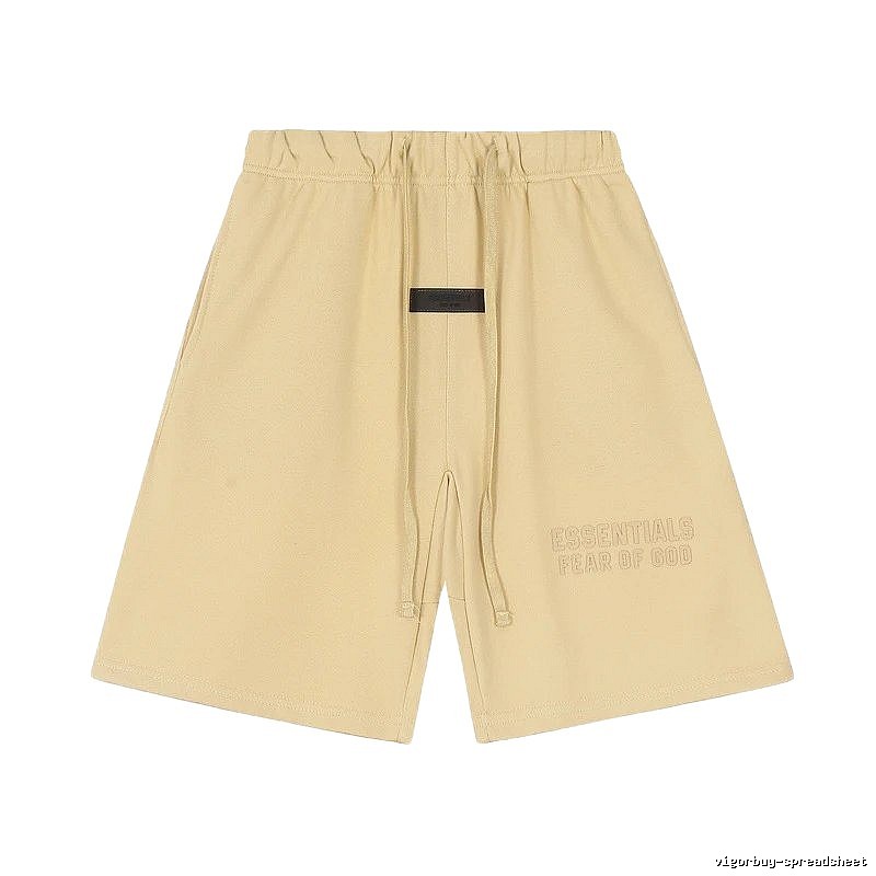 ESSENTIALS minimalist khaki shorts