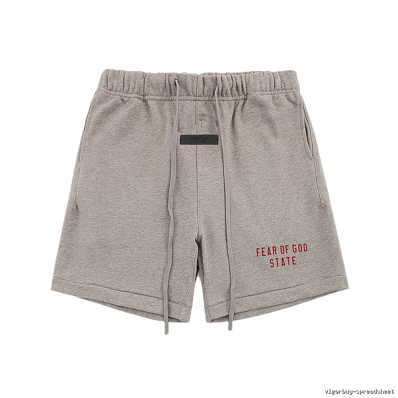 ESSENTIALS minimalist light gray shorts