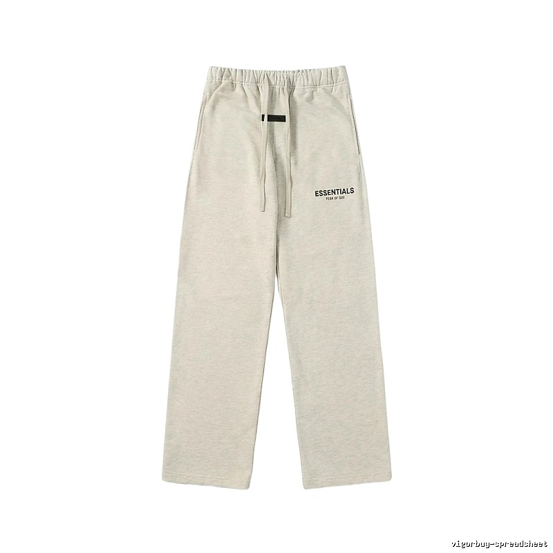 ESSENTIALS minimalist light gray sweatpants