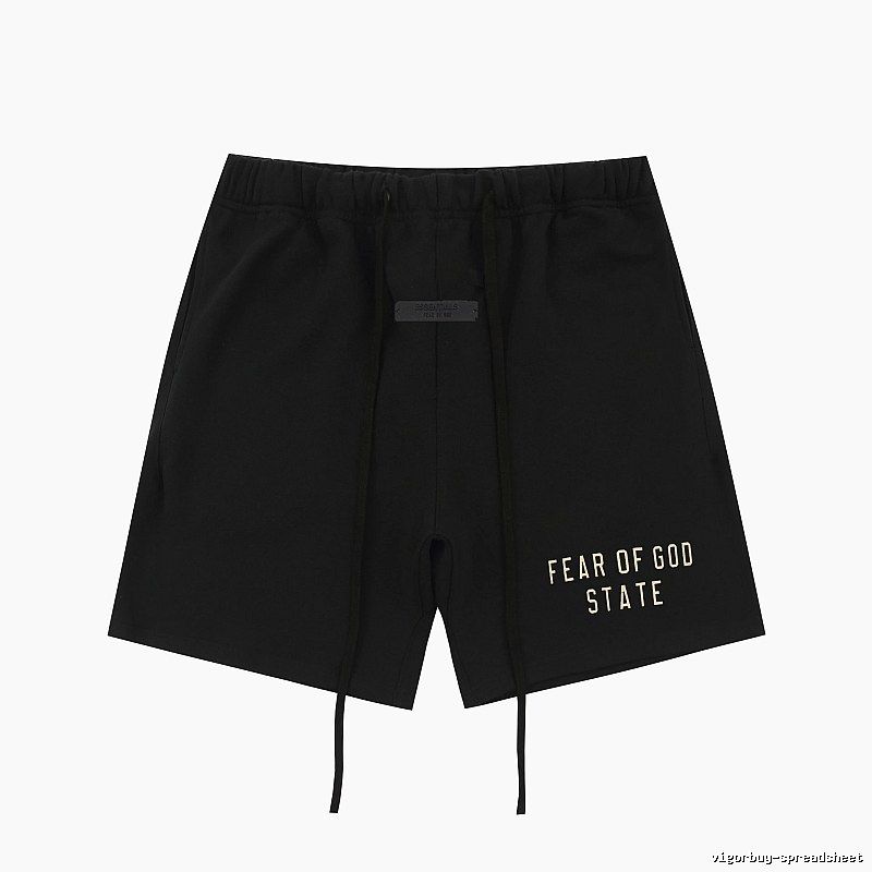 ESSENTIALS minimalist style black shorts